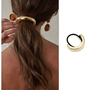 Zara statement headband hair accessories jewelry elastic band ponytail holder